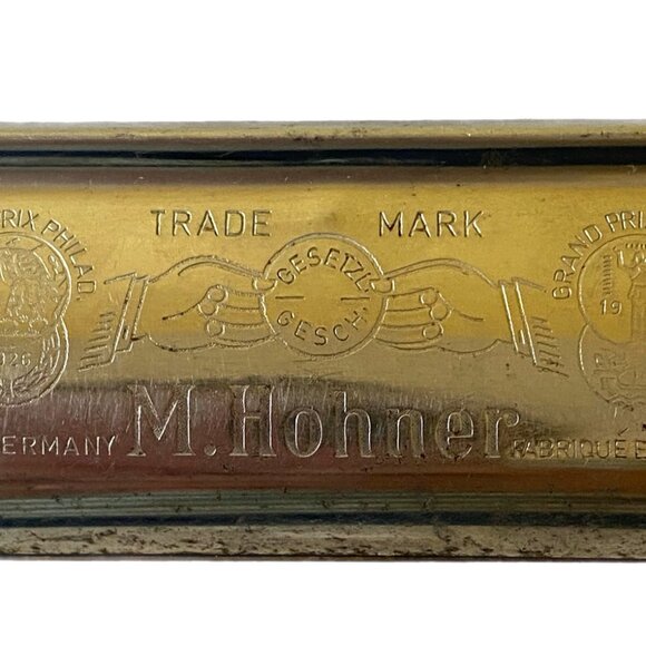 Vintage M. Hohner Rheingold Harmonica Made in Germany - Picture 9 of 11